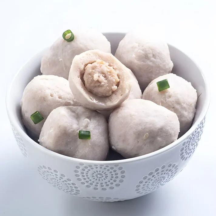 Pork Ball Stuffed With Satay Sauce 1