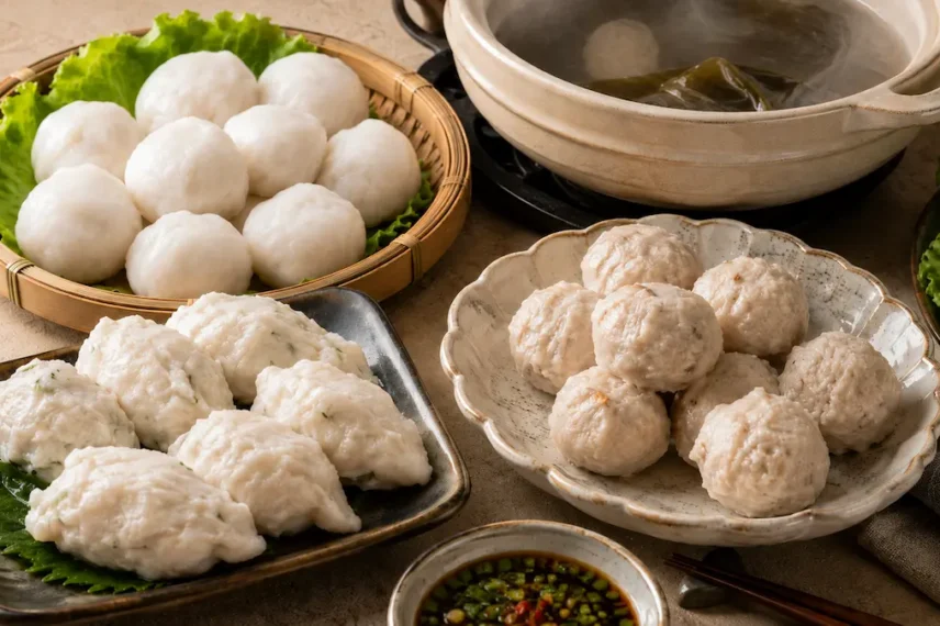 Cuttlefish Ball Paste Huazhi Ball Comparison