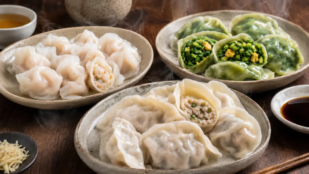 Dumplings Fish Dumplings Chive Dumplings Comparison