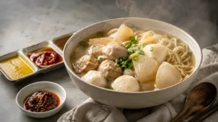 Hong Kong Cart Noodles Fish Balls Beef Balls Radish Sauce Guide