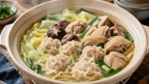 Hong Kong Style Wonton Chicken Pot