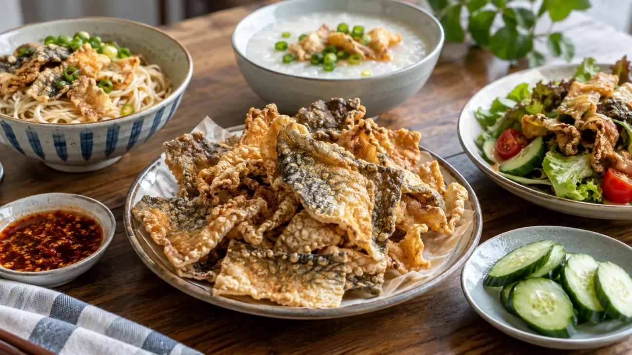 炸魚皮食法