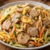 Mushroom And Pork Ball Fried Rice Vermicelli