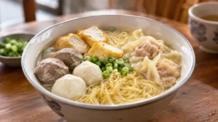 湯麵配丸